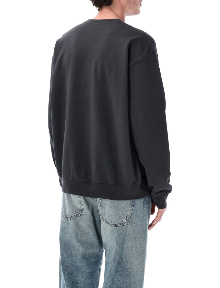 Sporty & Rich BH Riding Club crewneck Faded Black Cotton Sweatshirt