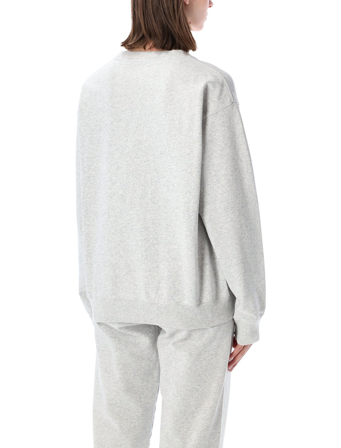 Sporty & Rich Grey Heritage Yankees Crewneck Sweatshirt Heater Cotton