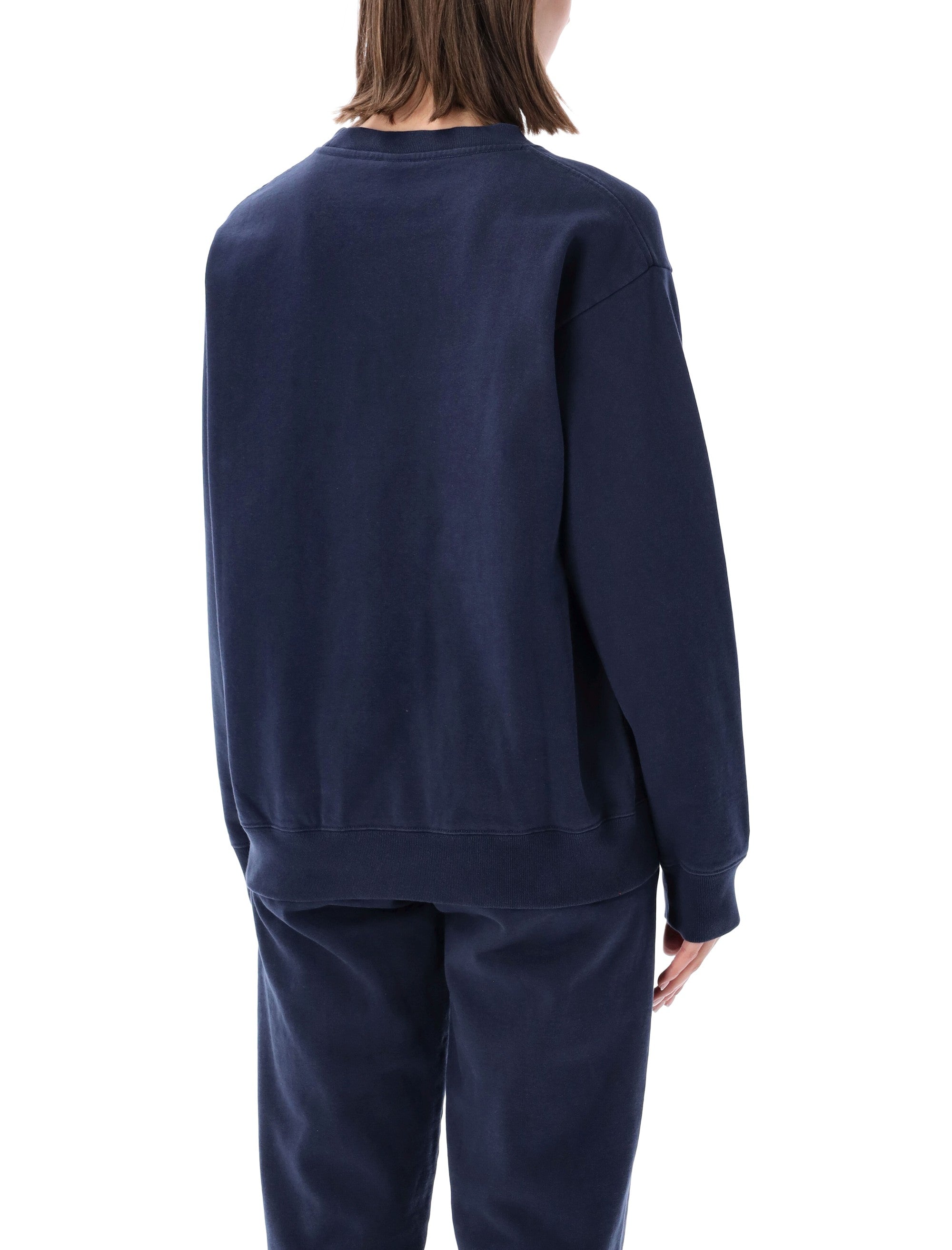 Sporty & Rich blue Heritage Yankees crewneck sweatshirt Dark Navy Cotton