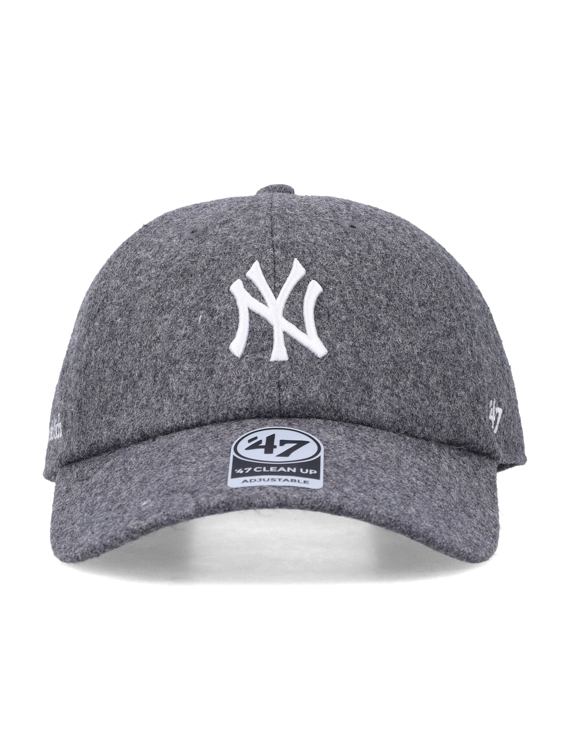 Sporty & Rich Yankees serif wool adjustable hat Dark Grey