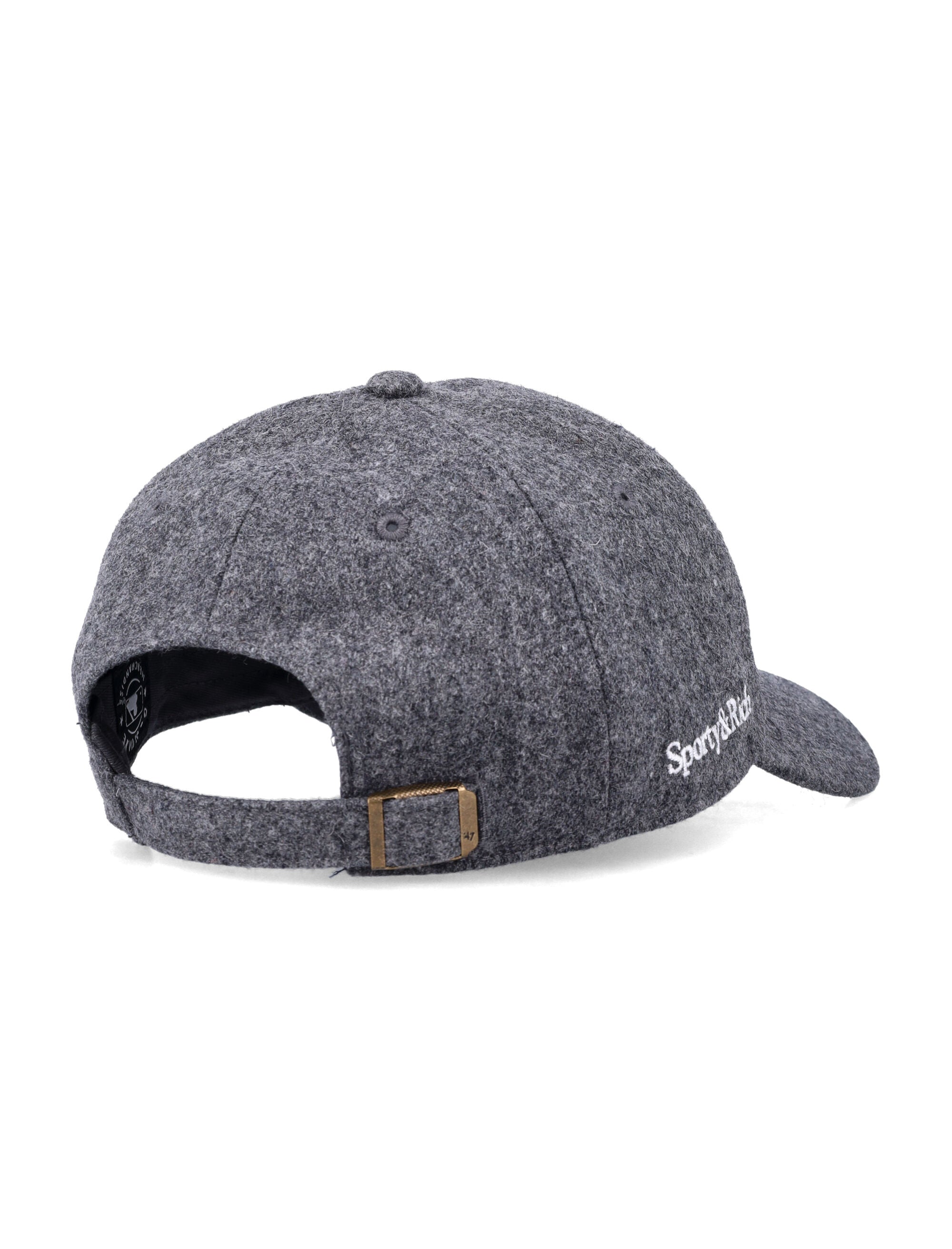 Sporty & Rich Yankees serif wool adjustable hat Dark Grey