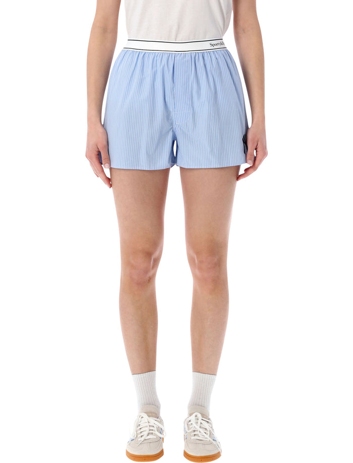 Sporty & Rich Heritage Yankees cotton boxers Blue Stripe Short