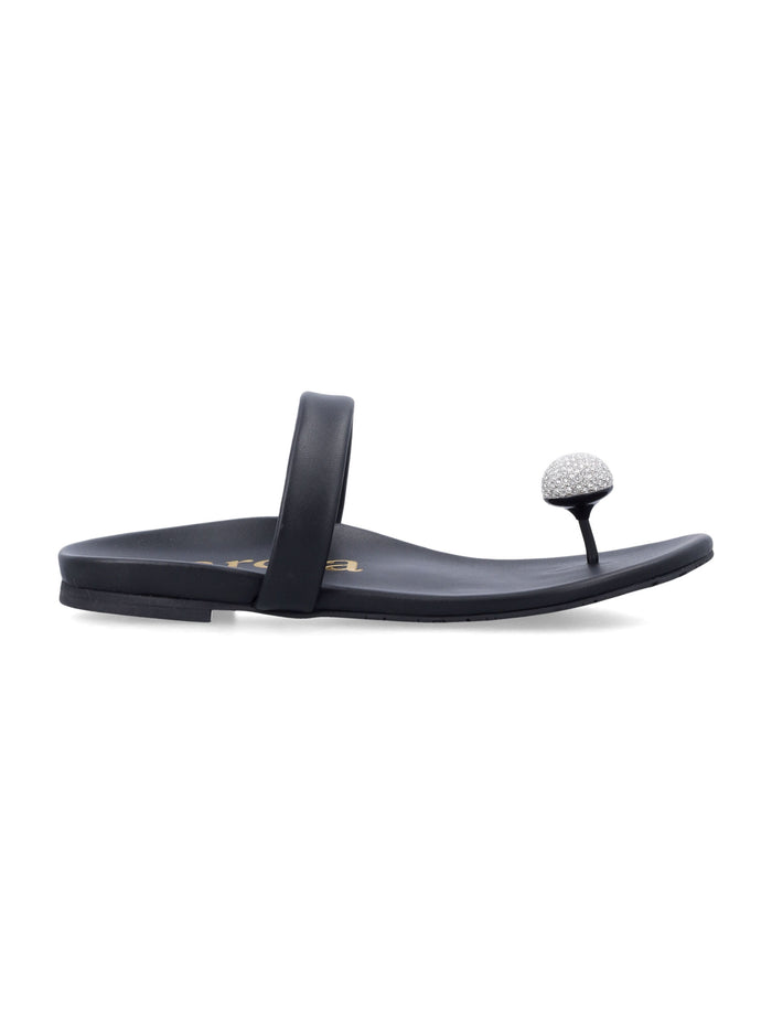 Pedro García Bria Pavé Cabochon Sandals Black/silver Upper