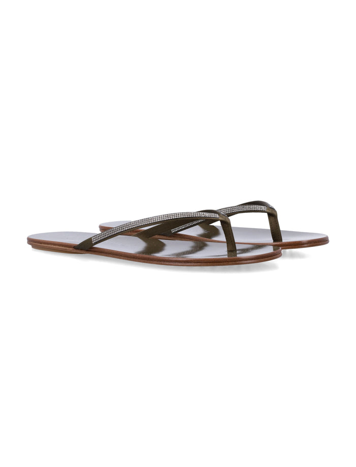 Pedro García Prune satin crystal sandals Olivade Viscose
