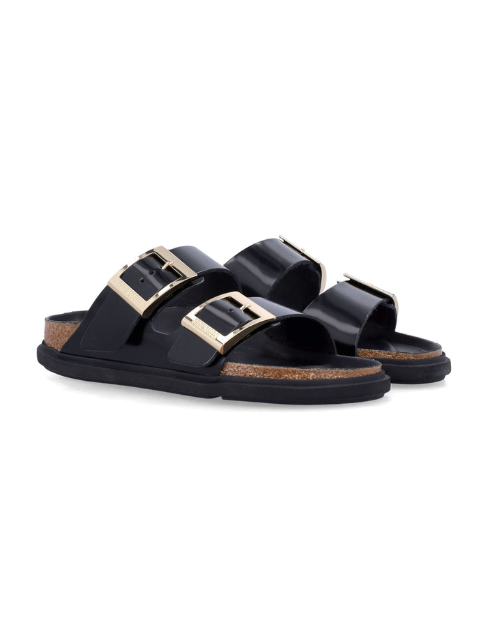 Birkenstock Arizona Droplet Buckle Sandals Black Upper