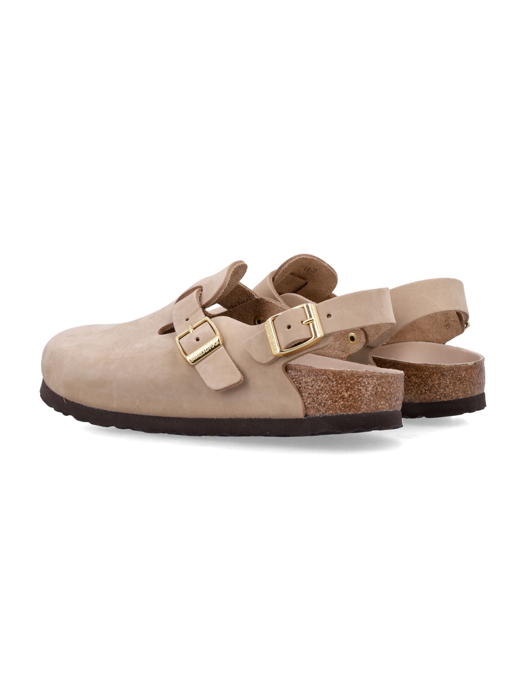 Birkenstock Tokio Nubuk in Sandcastle Leather Clog Upper Mules