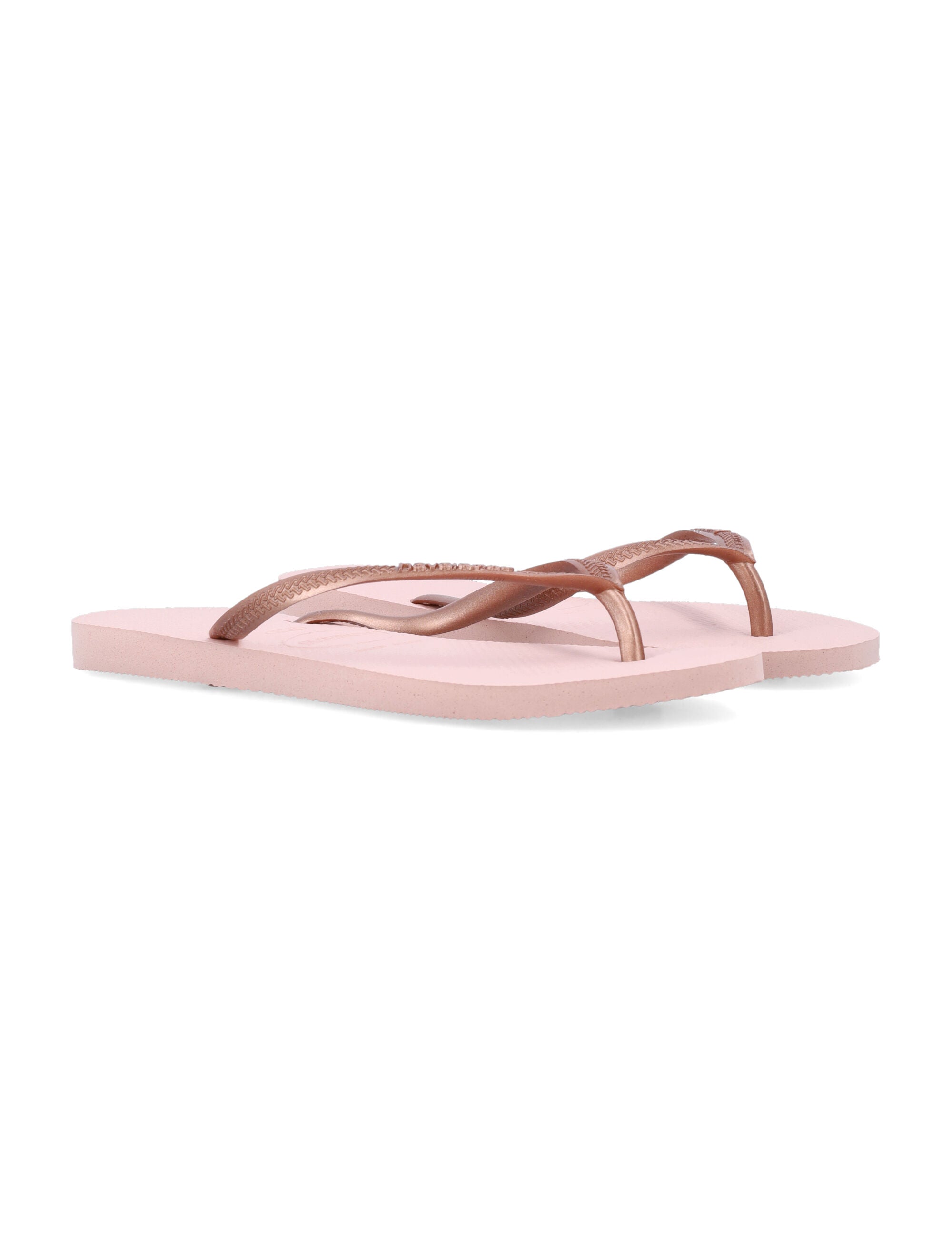 Havaianas Slim Logo Flip-Flops Ballet Rose Strap Slide
