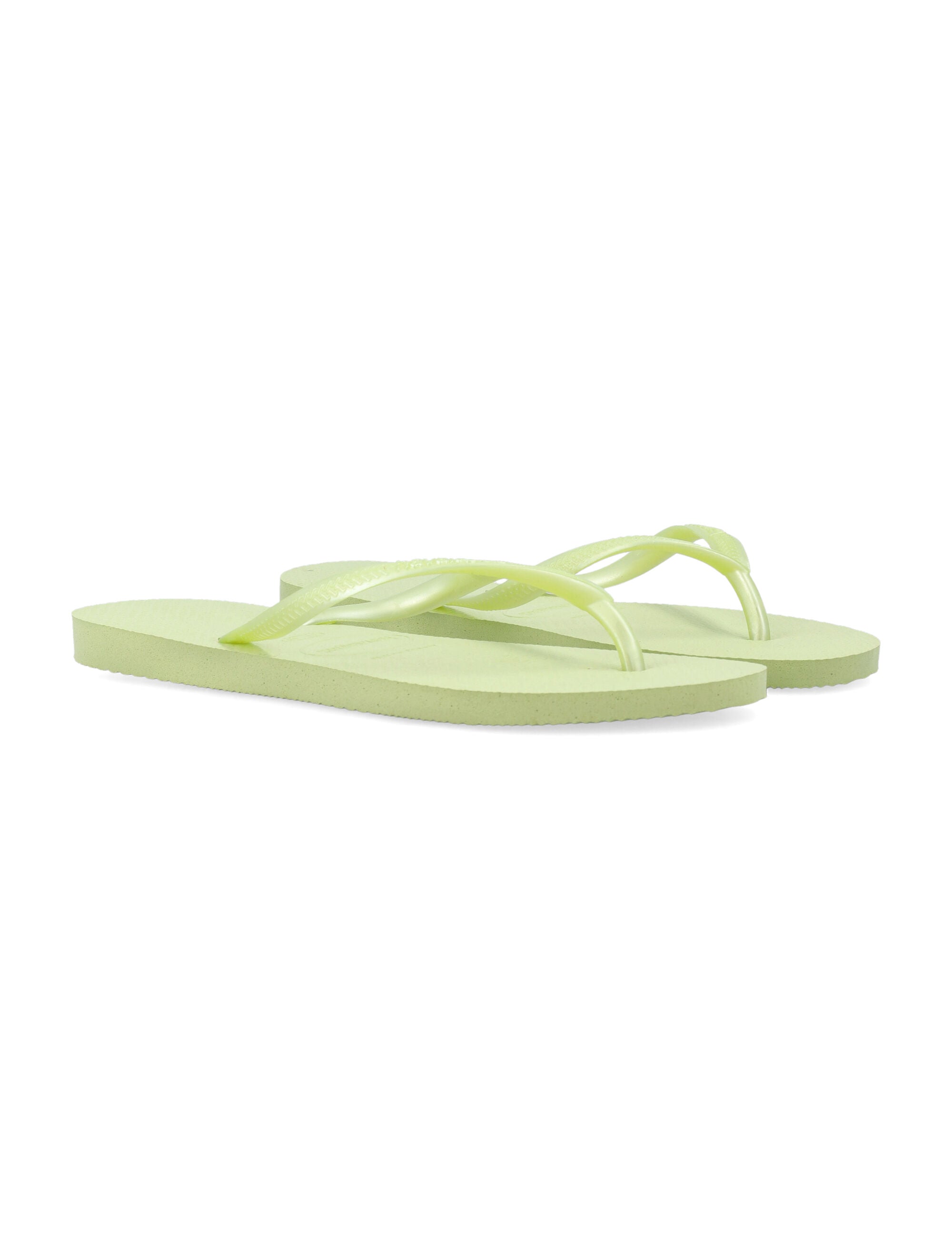Havaianas Slim Logo Flip-Flops Matcha Green Strap Slide