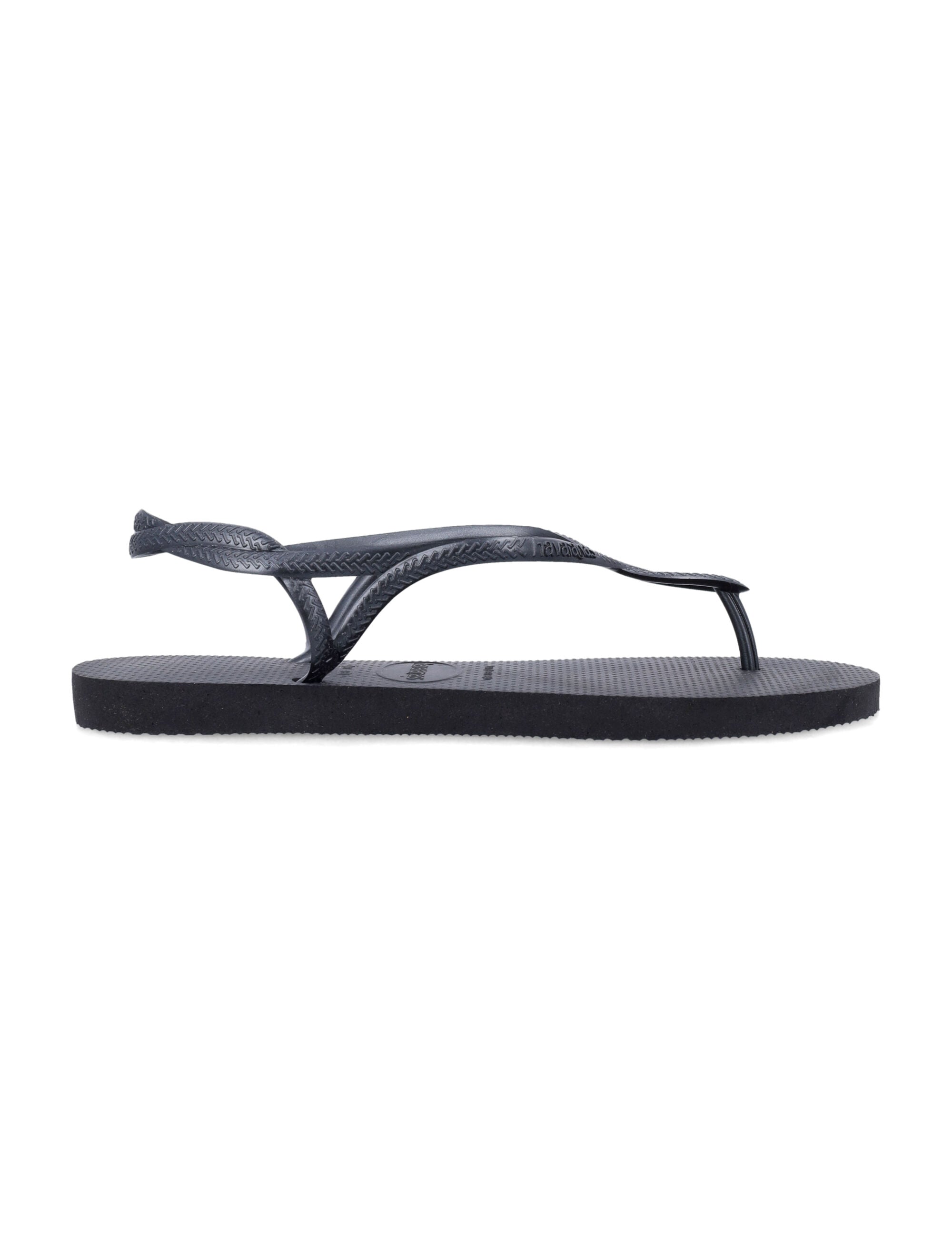 Havaianas Luna Braided Ankle Sandals Black Strap