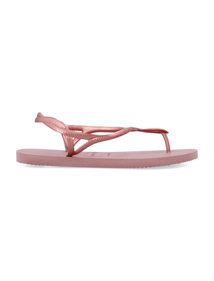 Havaianas Luna Braided Ankle Sandals Crocus Rose Strap