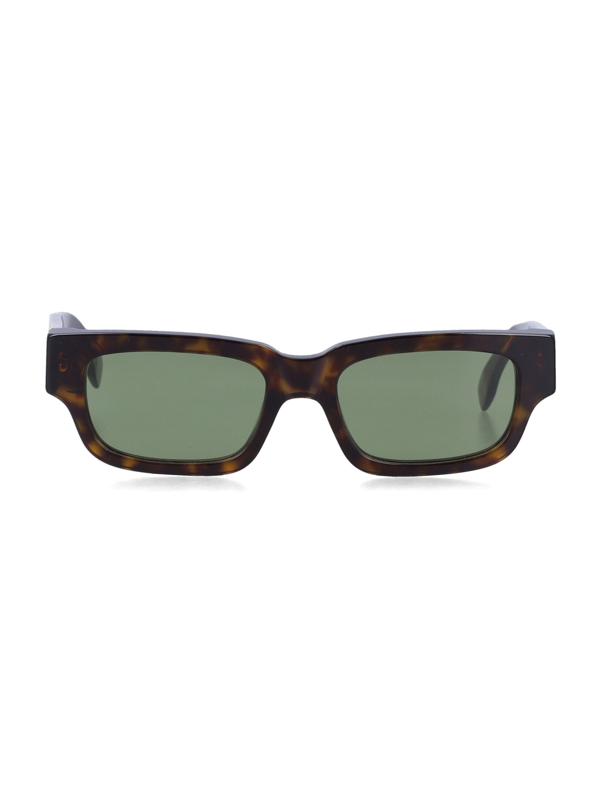 Retrosuperfuture Roma Tortoiseshell Sunglasses Green Acetate