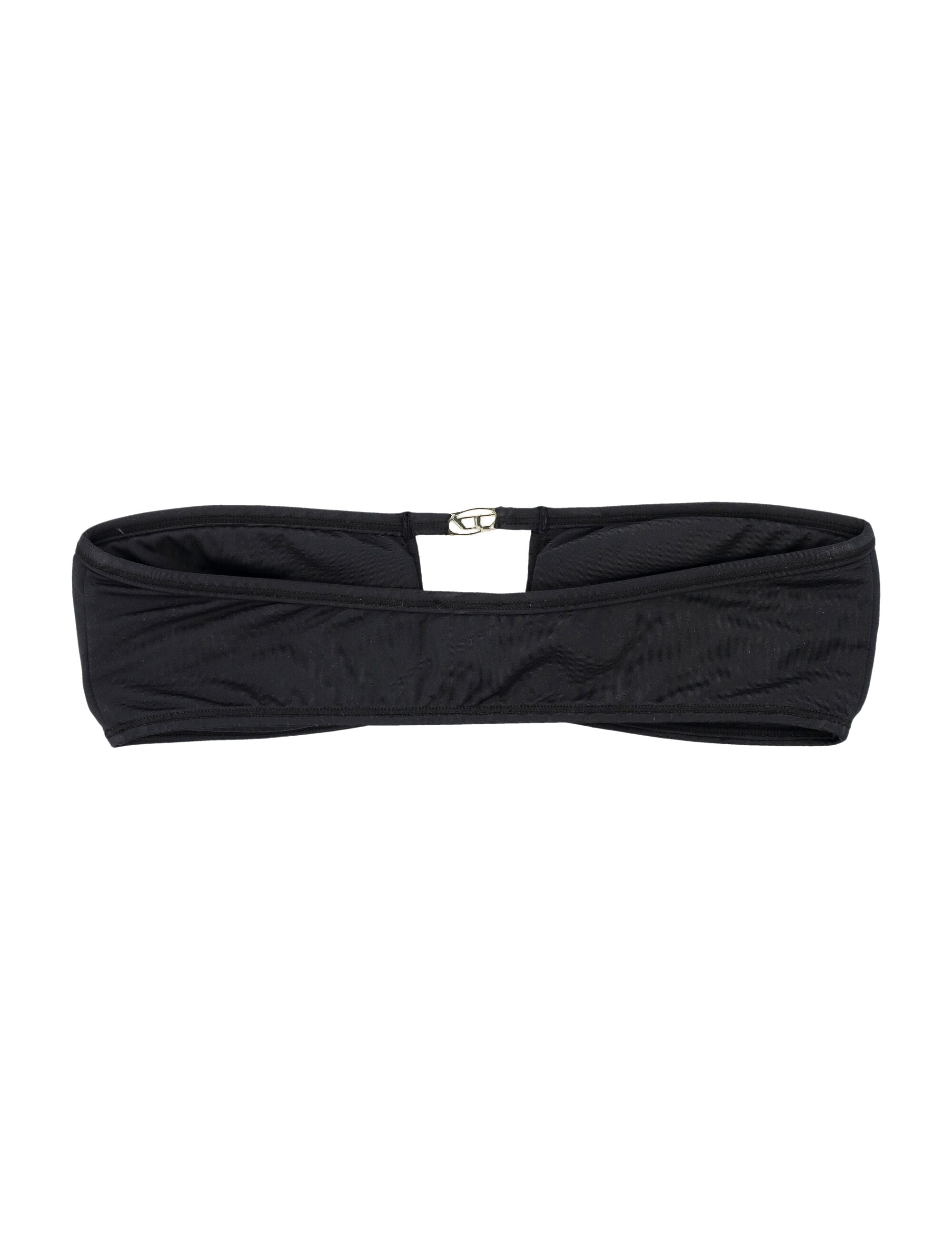 Diesel Oval D Bandeau Bra Black Polyamide