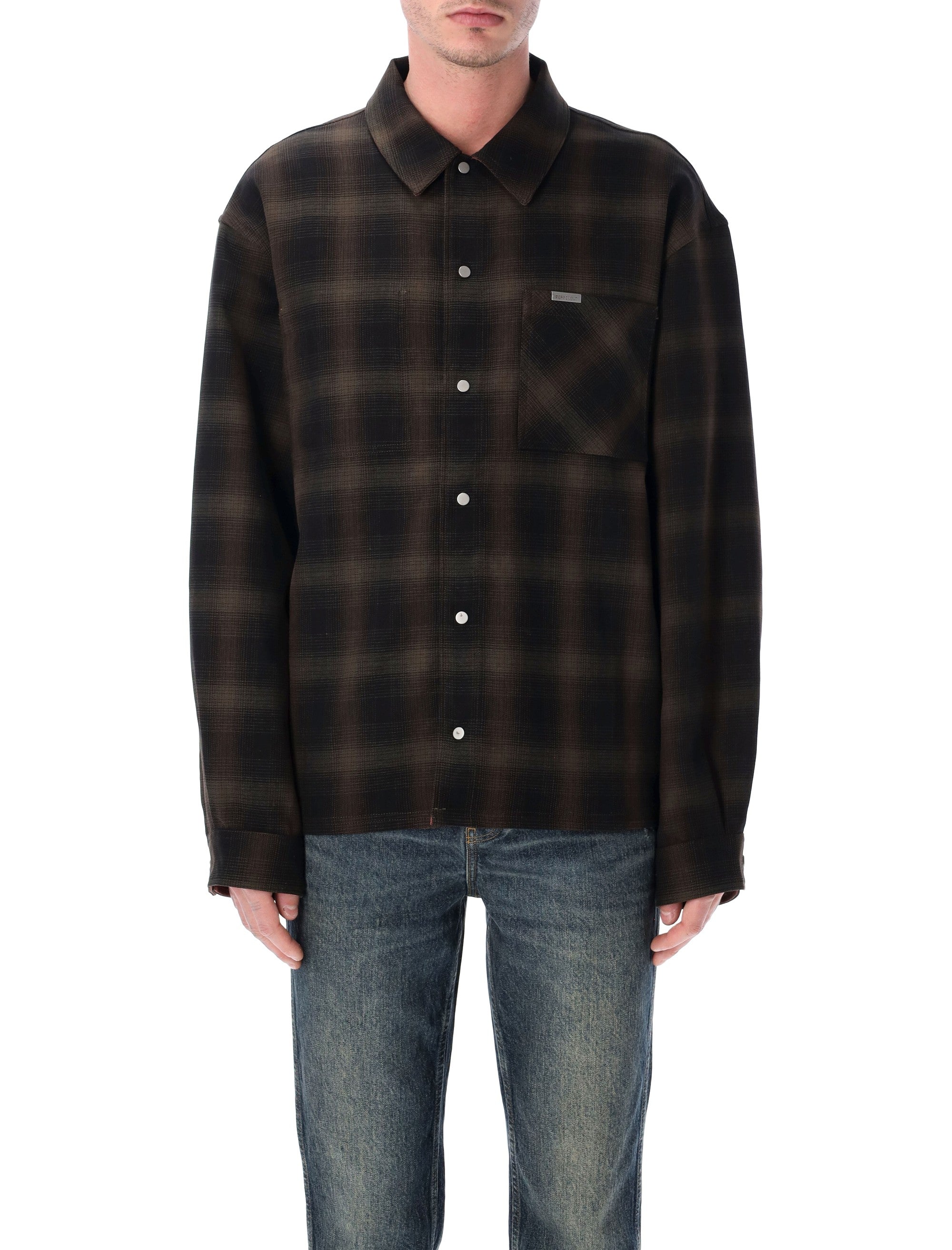 Represent Bonded Reversible Shirt Black/red Cotton