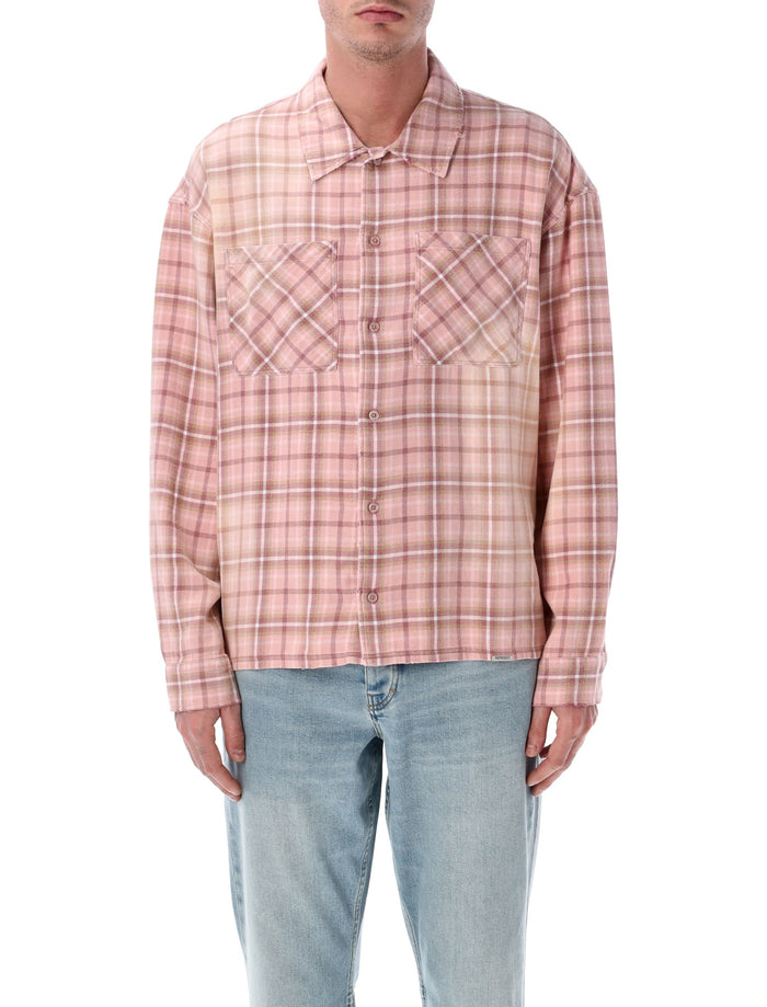 Represent Check Flannel Shirt Quartz Cotton