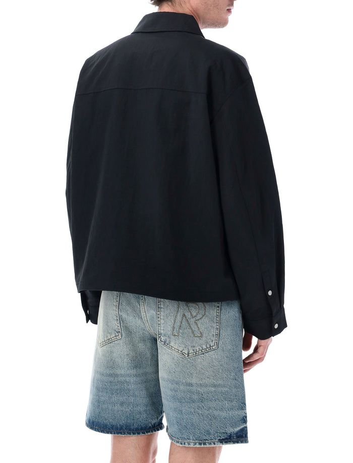Represent Nylon Overshirt Jet Black Polyamide Lining Shirt