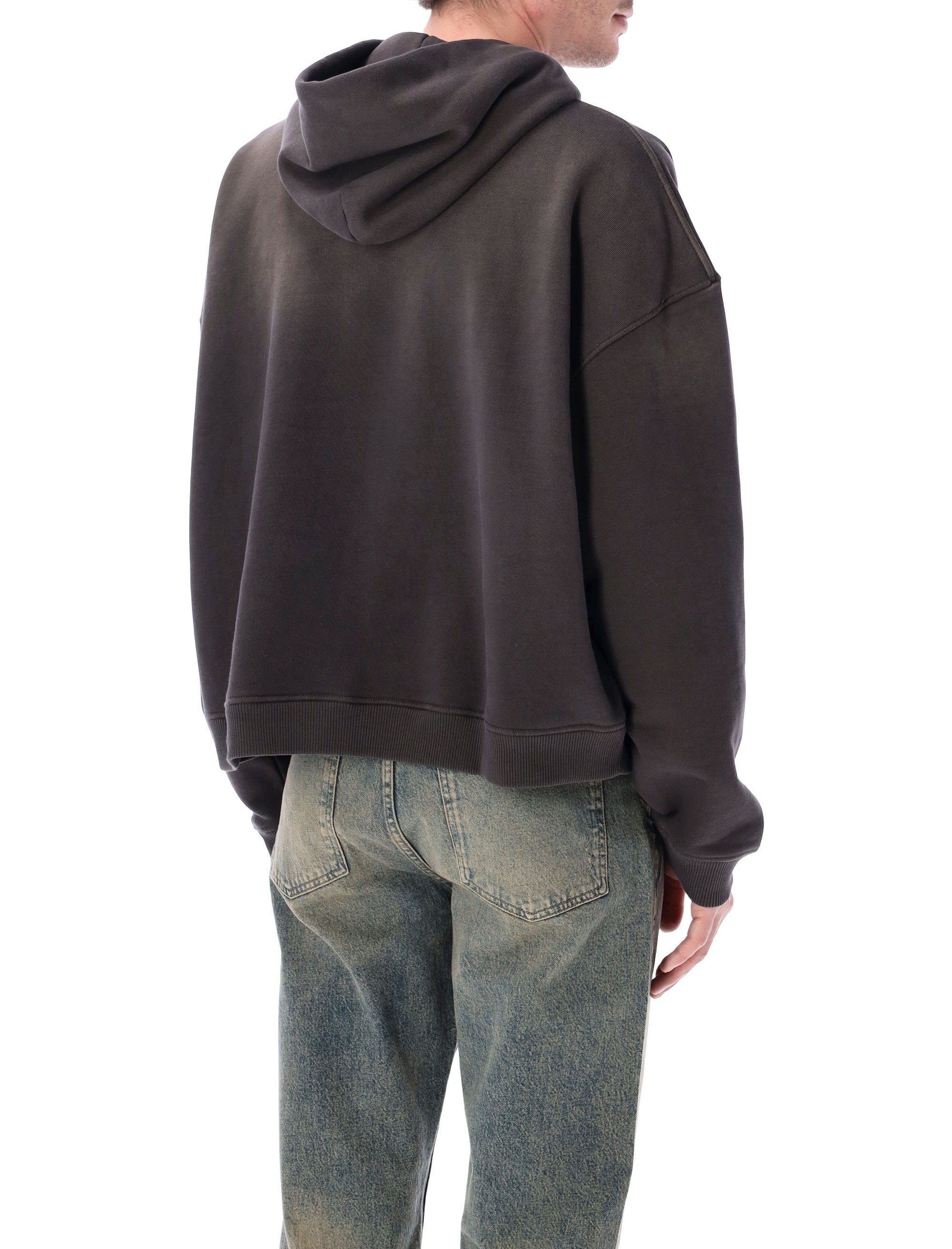Represent Rep Reverse Applique Cotton Hoodie After Dark Rib Sweatshirt