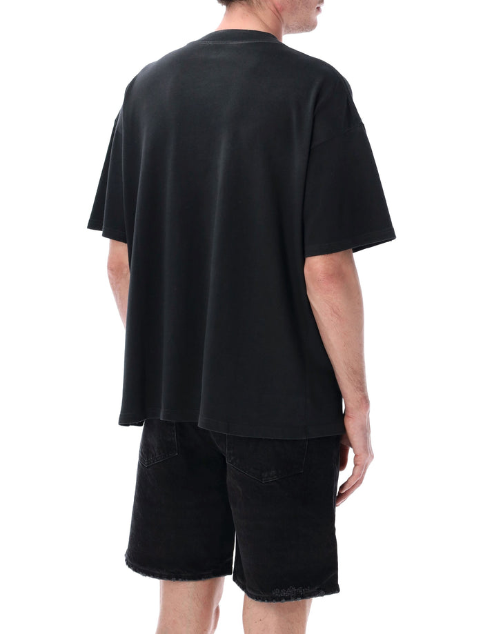 Represent Legacy Crest T-shirt Stained Black Cotton
