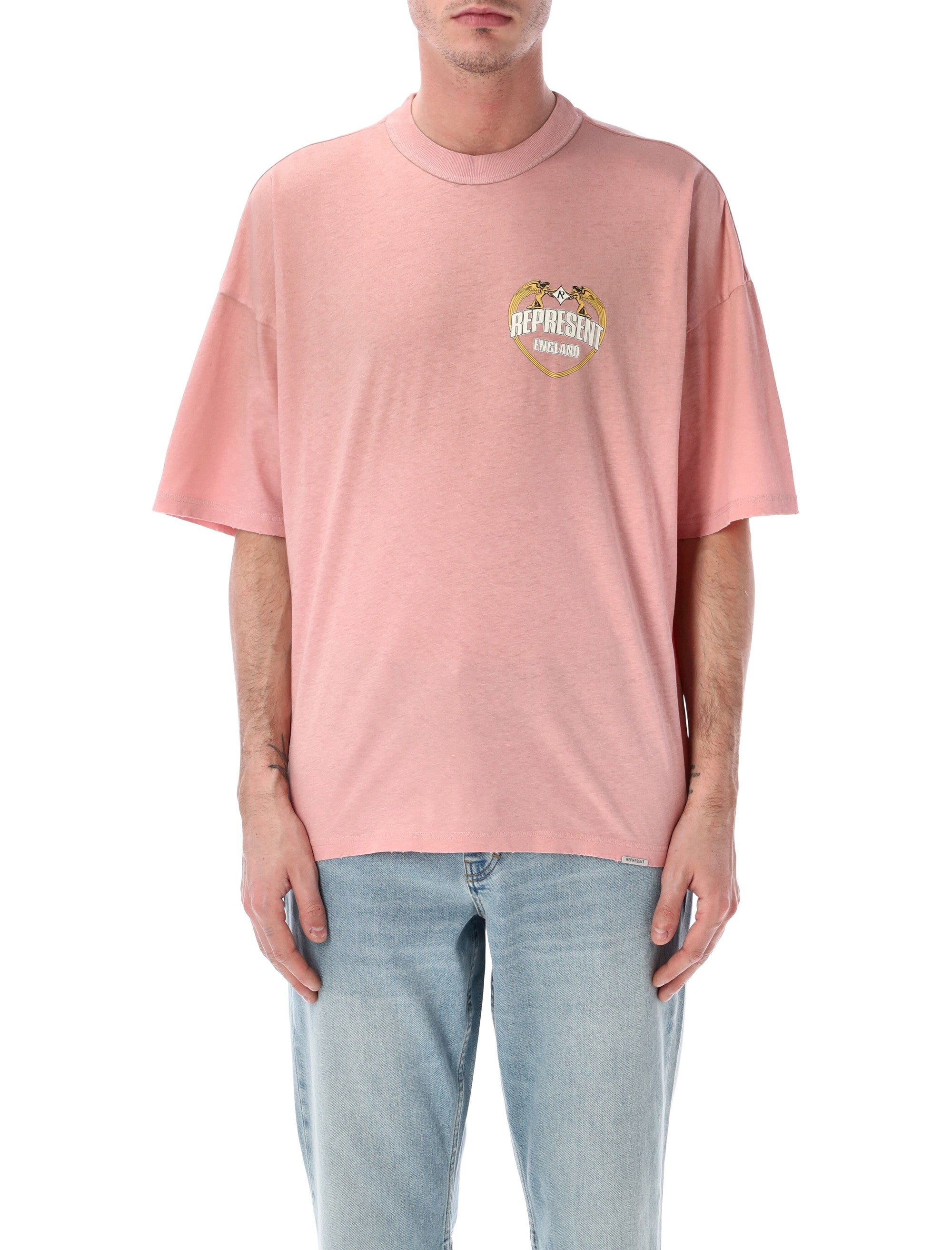 Represent Angel Border T-shirt Quartz Cotton