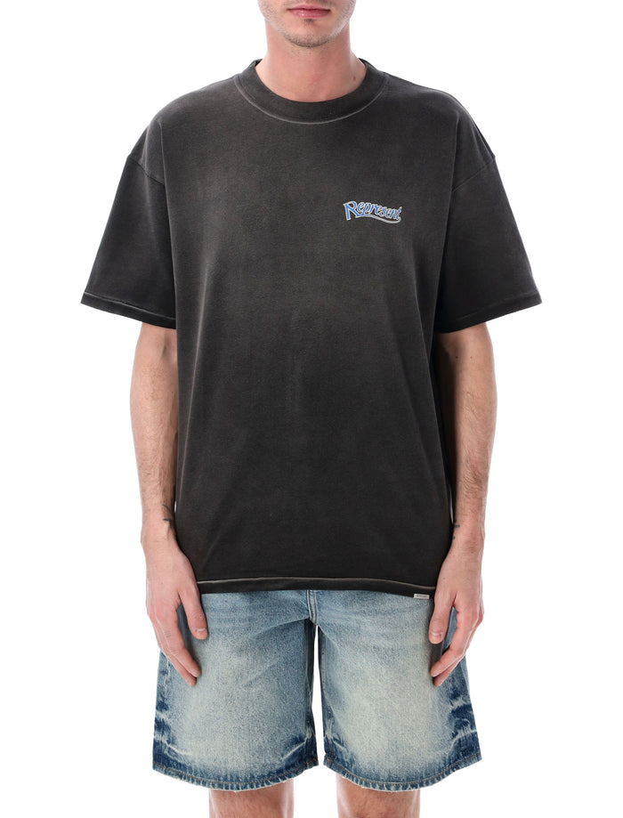 Represent Showcasing cotton T-shirt Stained Black