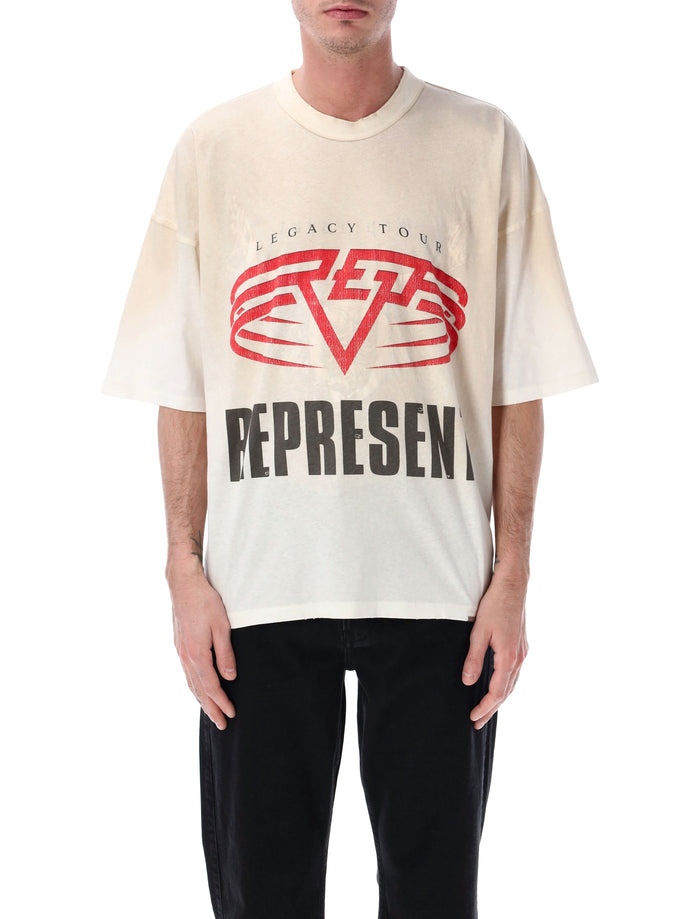 Represent Living Legacy T-shirt Washed Ecru Organic Cotton