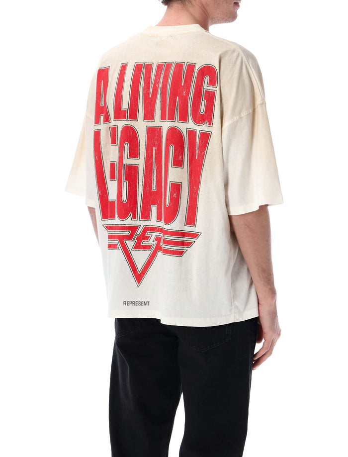 Represent Living Legacy T-shirt Washed Ecru Organic Cotton