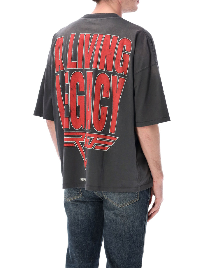 Represent Living Legacy T-shirt Sun Fade Grey Organic Cotton