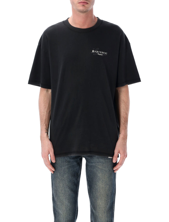 Represent England Legacy T-shirt Vintage Black Cotton