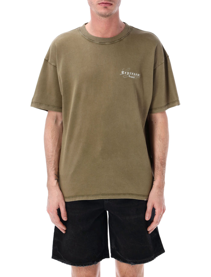 Represent England Legacy T-shirt Aged Khaki Cotton