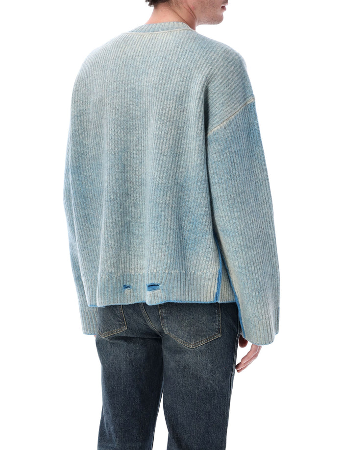 Represent Reversible Fade Out Rib Knit Sweater Cloud Wool