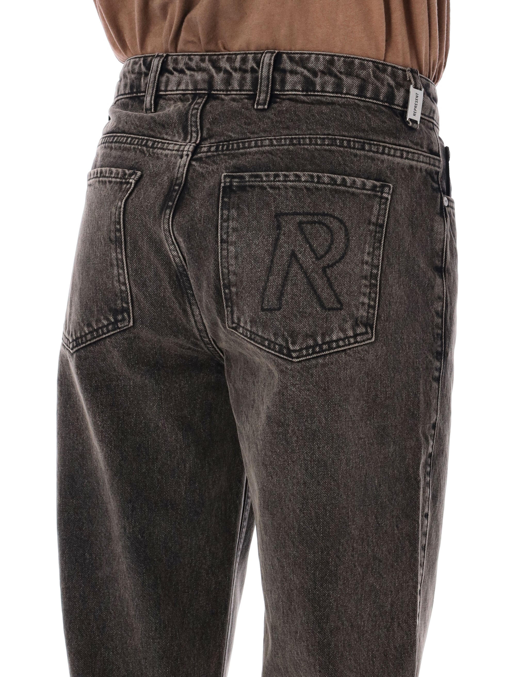 Represent R2S split denim jeans Soot Cotton