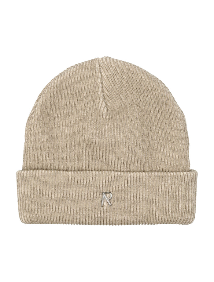 Represent rib knit beanie Dark Taupe Polyester Hat