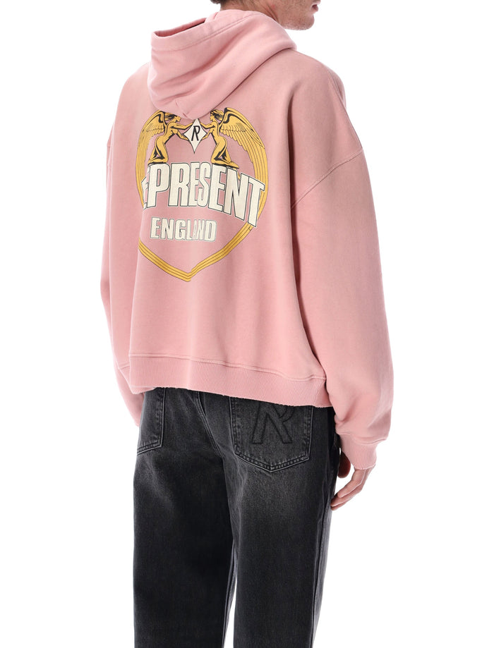 Represent Angel Border Hoodie Quartz Cotton Rib Sweatshirt