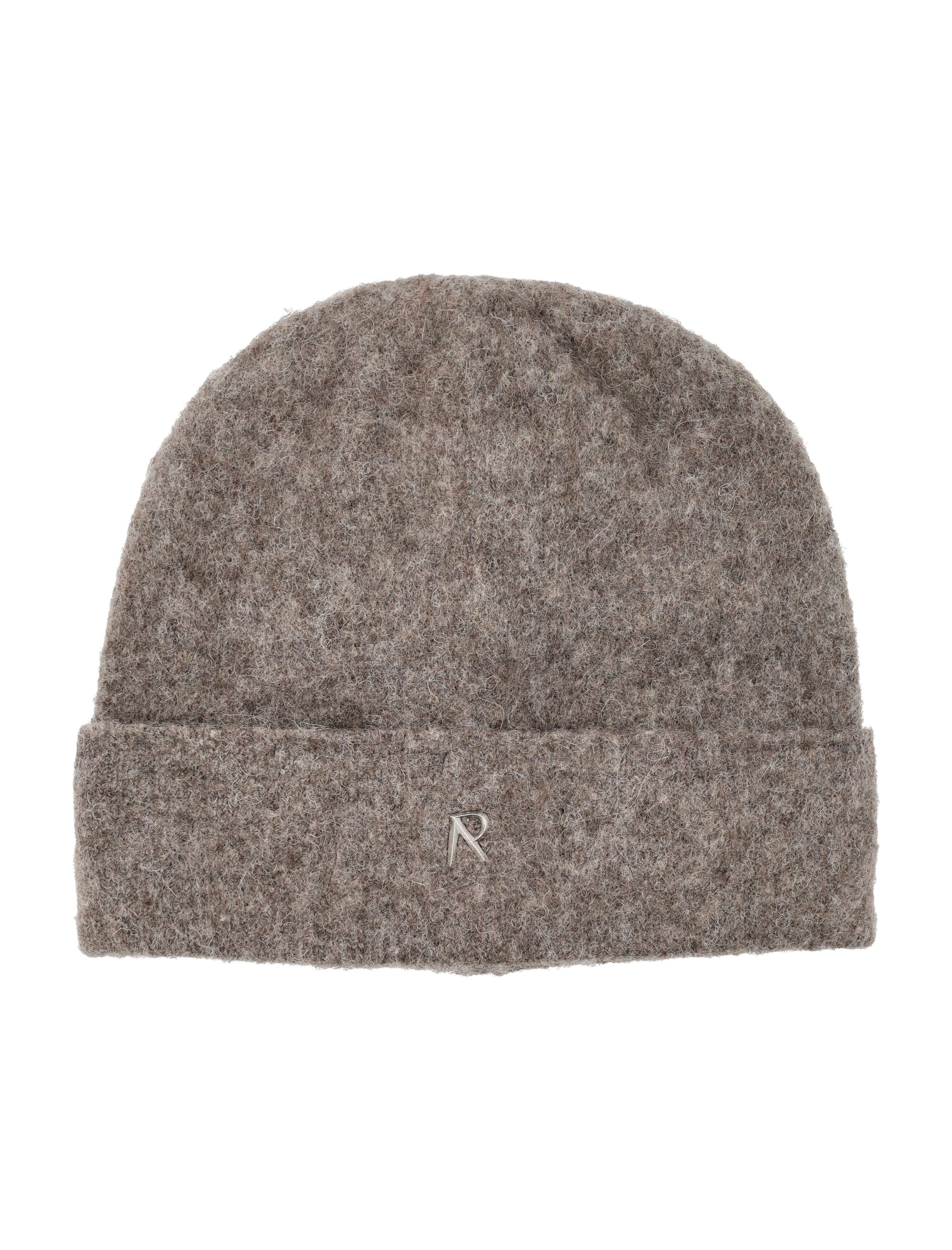 Represent textured knit beanie Brown Acrylic Hat