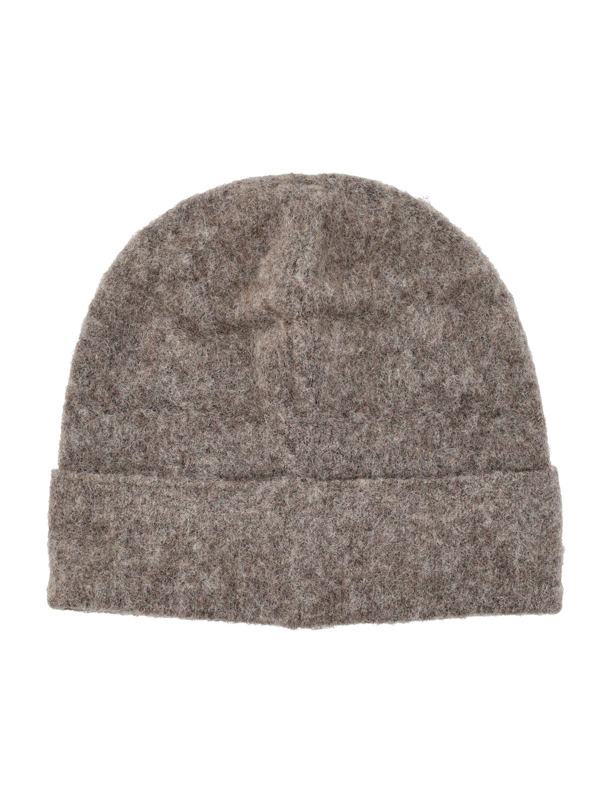 Represent textured knit beanie Brown Acrylic Hat