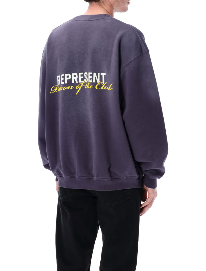 Represent Patron Of The Club sweatshirt Plum Cotton Rib