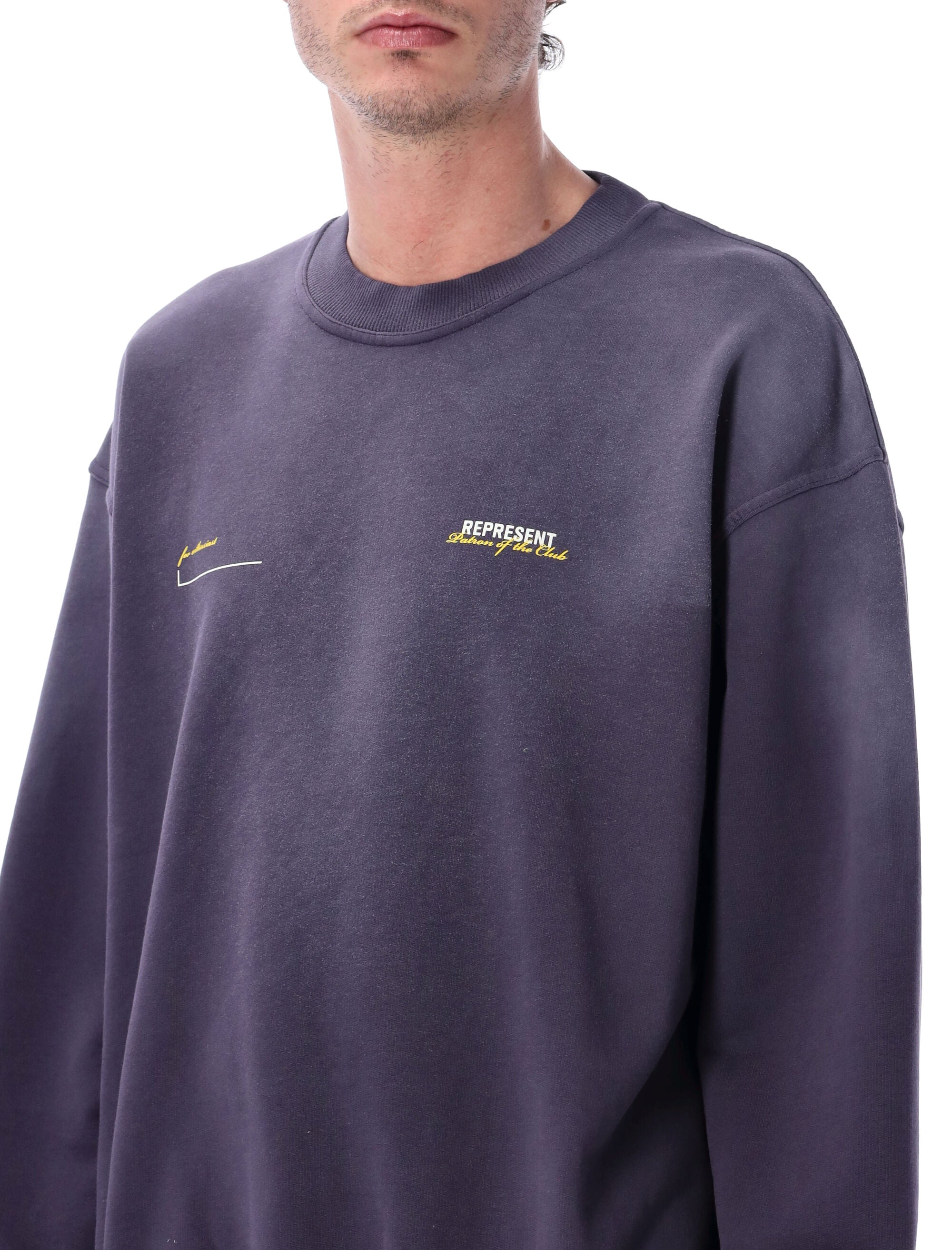 Represent Patron Of The Club sweatshirt Plum Cotton Rib