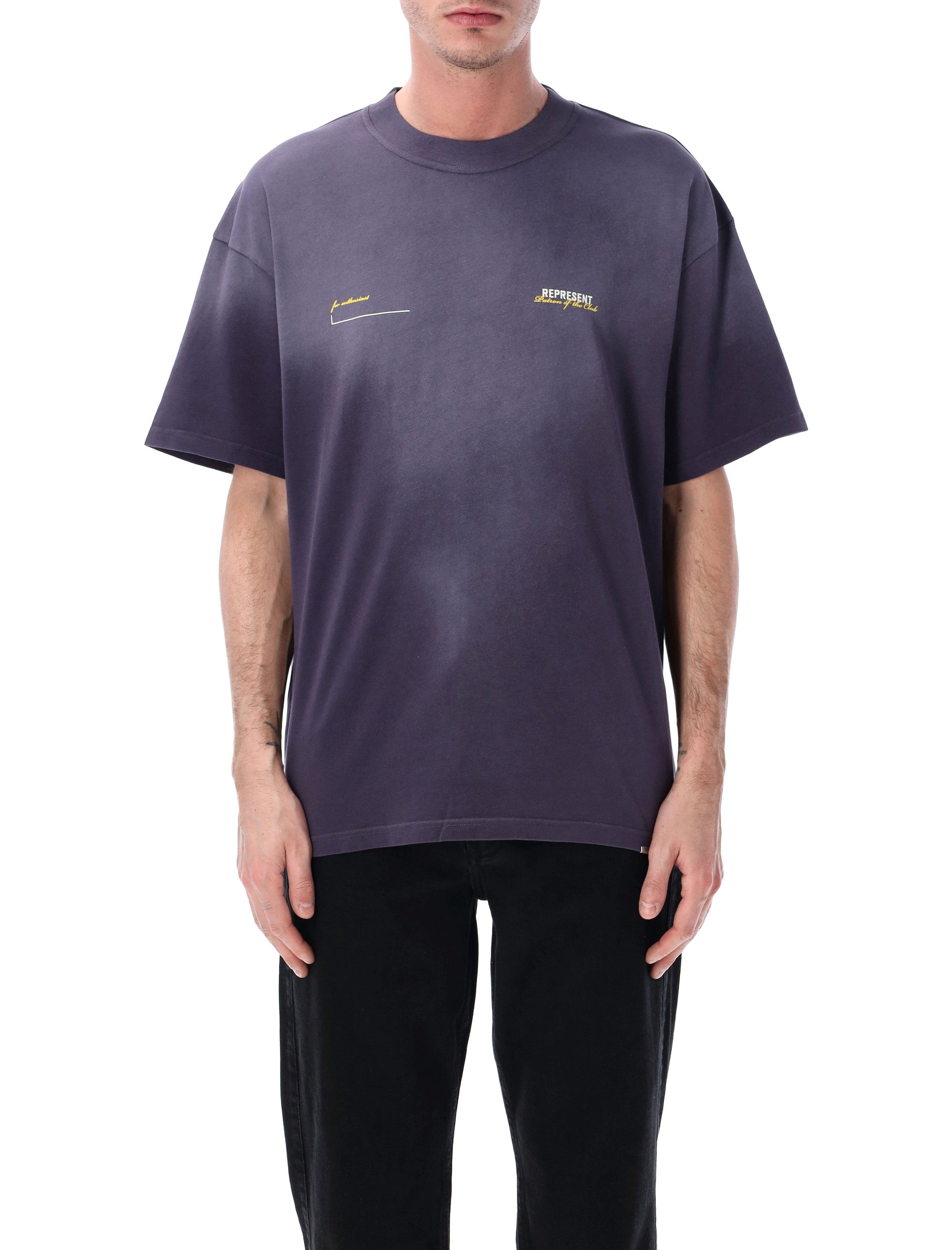Represent Patron Of The Club T-shirt Plum Cotton