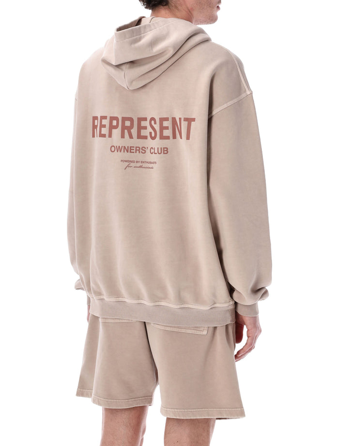 Represent Owners Club Hoodie Dusty Mauve Cotton Rib Sweatshirt