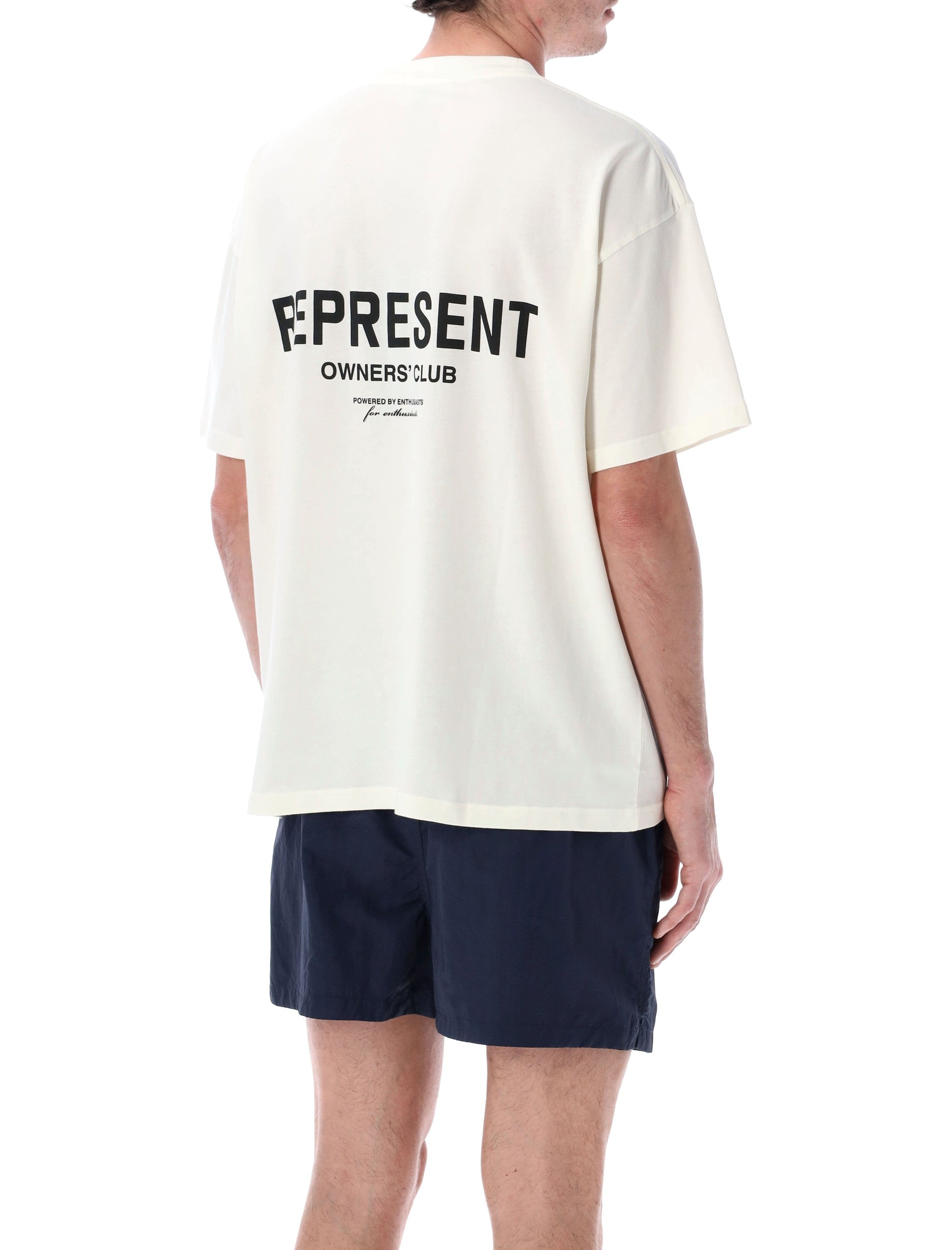 Represent Owners Club T-shirt Flat White Cotton