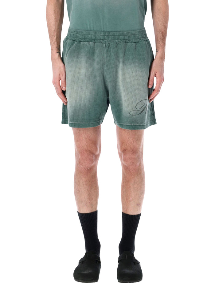 Represent Owners Club Mesh Shorts Vintage Green Cotton