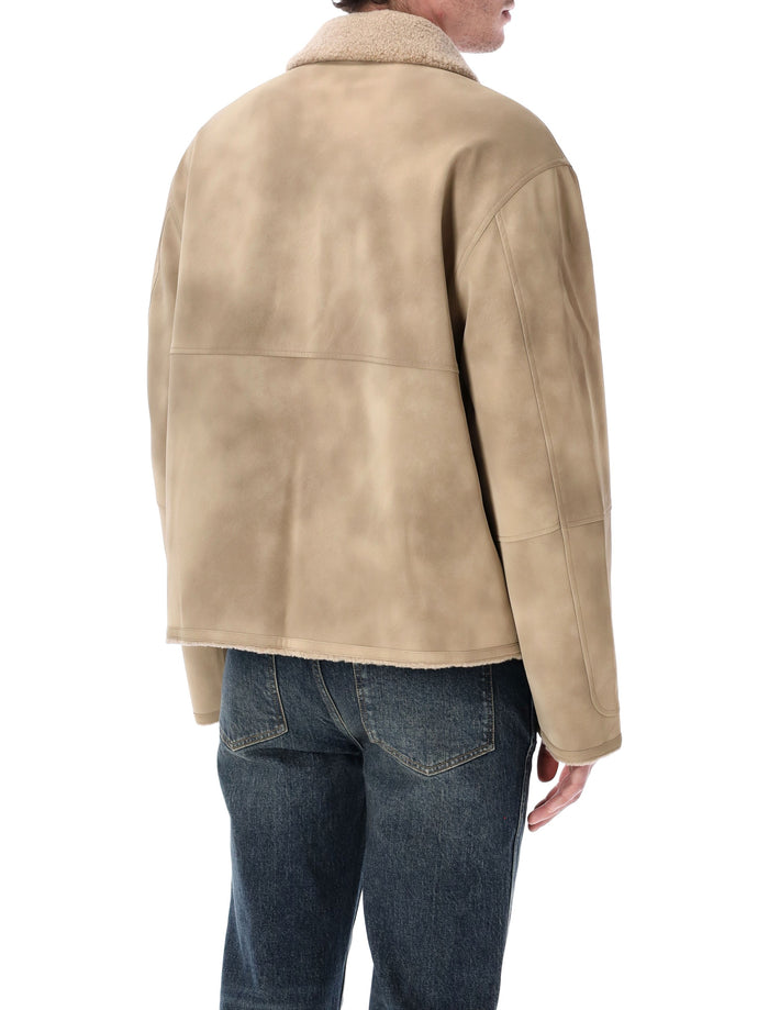 Represent Faux Shearling Jacket Cafe Polyester