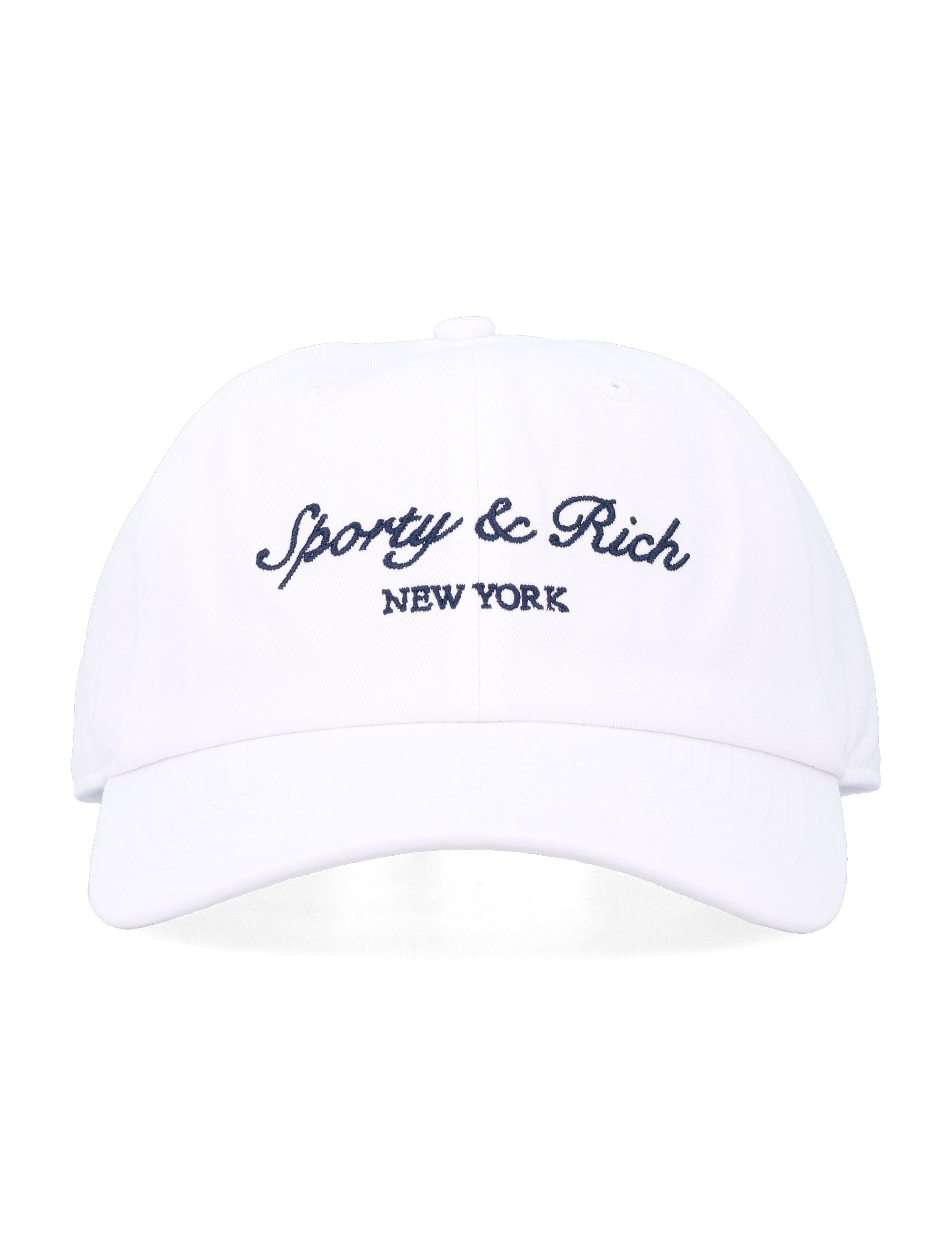 Sporty & Rich Syracuse Ny Cap White Cotton Hat