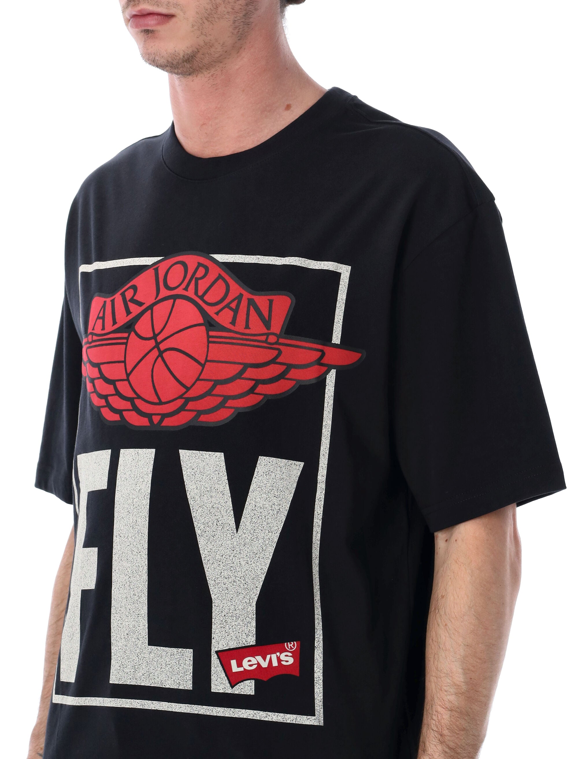 Nike Jordan x Levis relaxed t-shirt Black Multi Cotton Tshirt