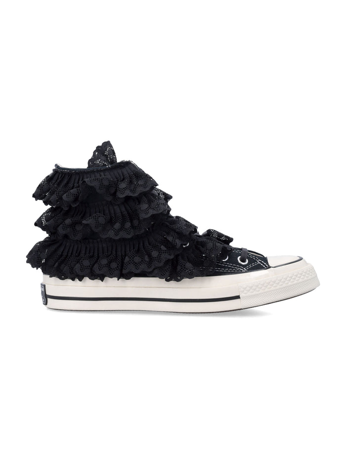 Converse Chuck Black 70 3-D Flourish Womans High Tops Cotton Sole Sneaker