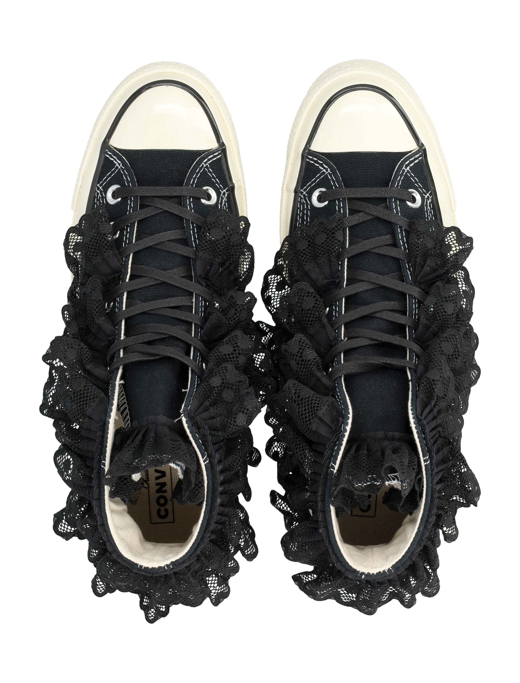 Converse Chuck Black 70 3-D Flourish Womans High Tops Cotton Sole Sneaker