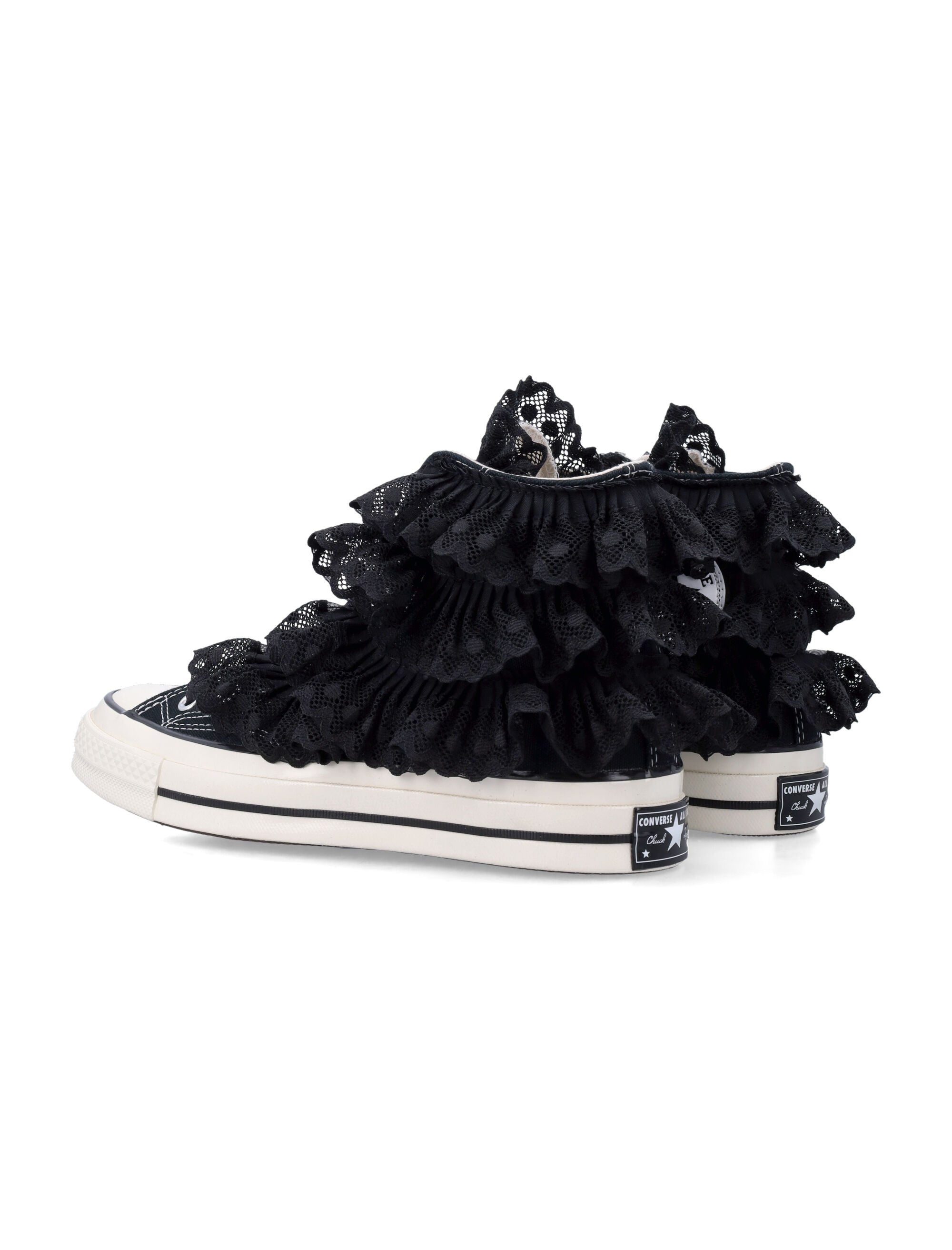 Converse Chuck Black 70 3-D Flourish Womans High Tops Cotton Sole Sneaker