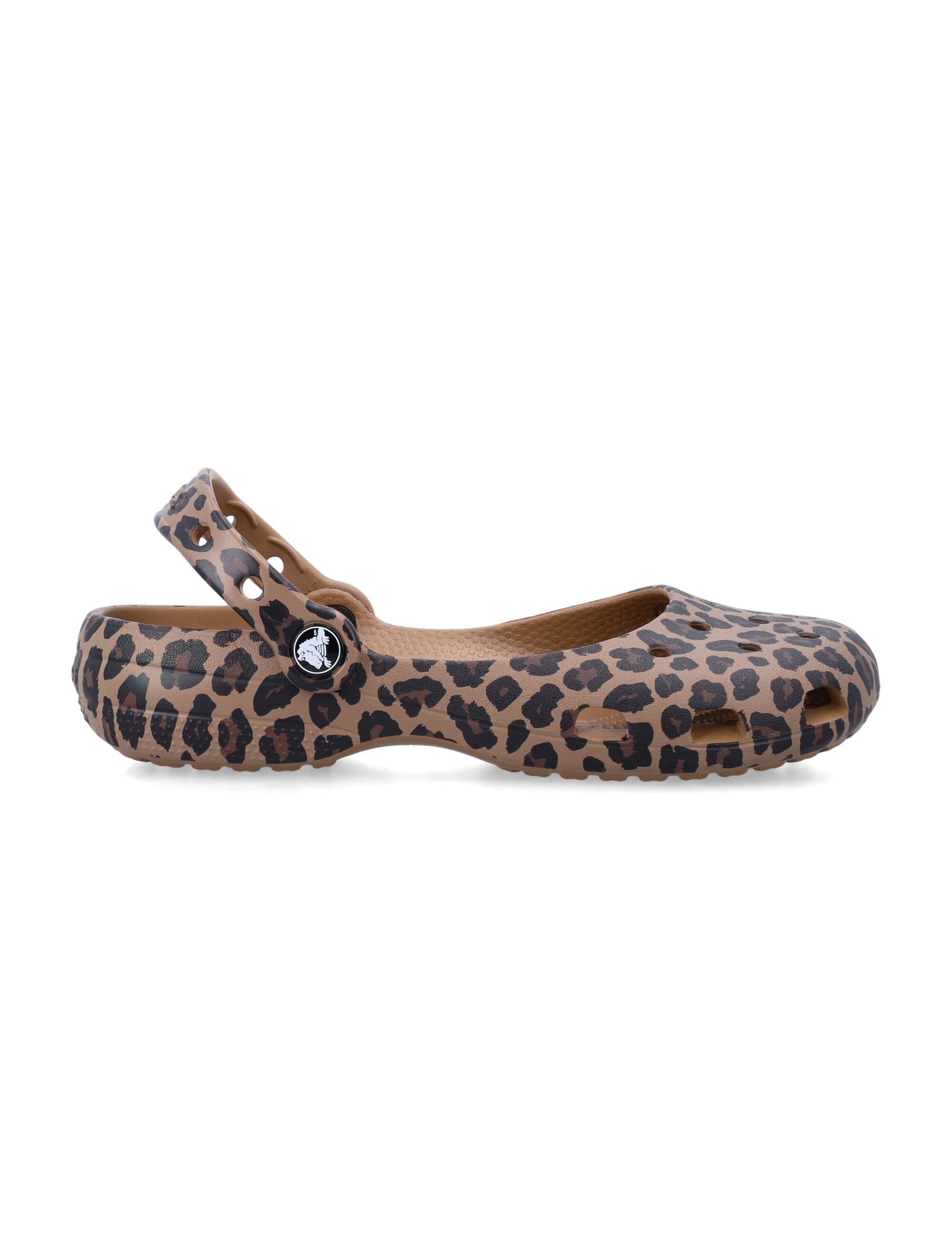 Crocs Classic Animal Ballet Leo Print Upper Flat Shoes