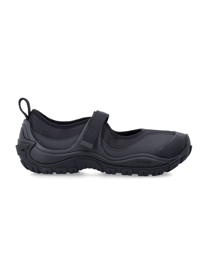 Crocs Terre Tech Mary Janes Black Upper Flat Shoes