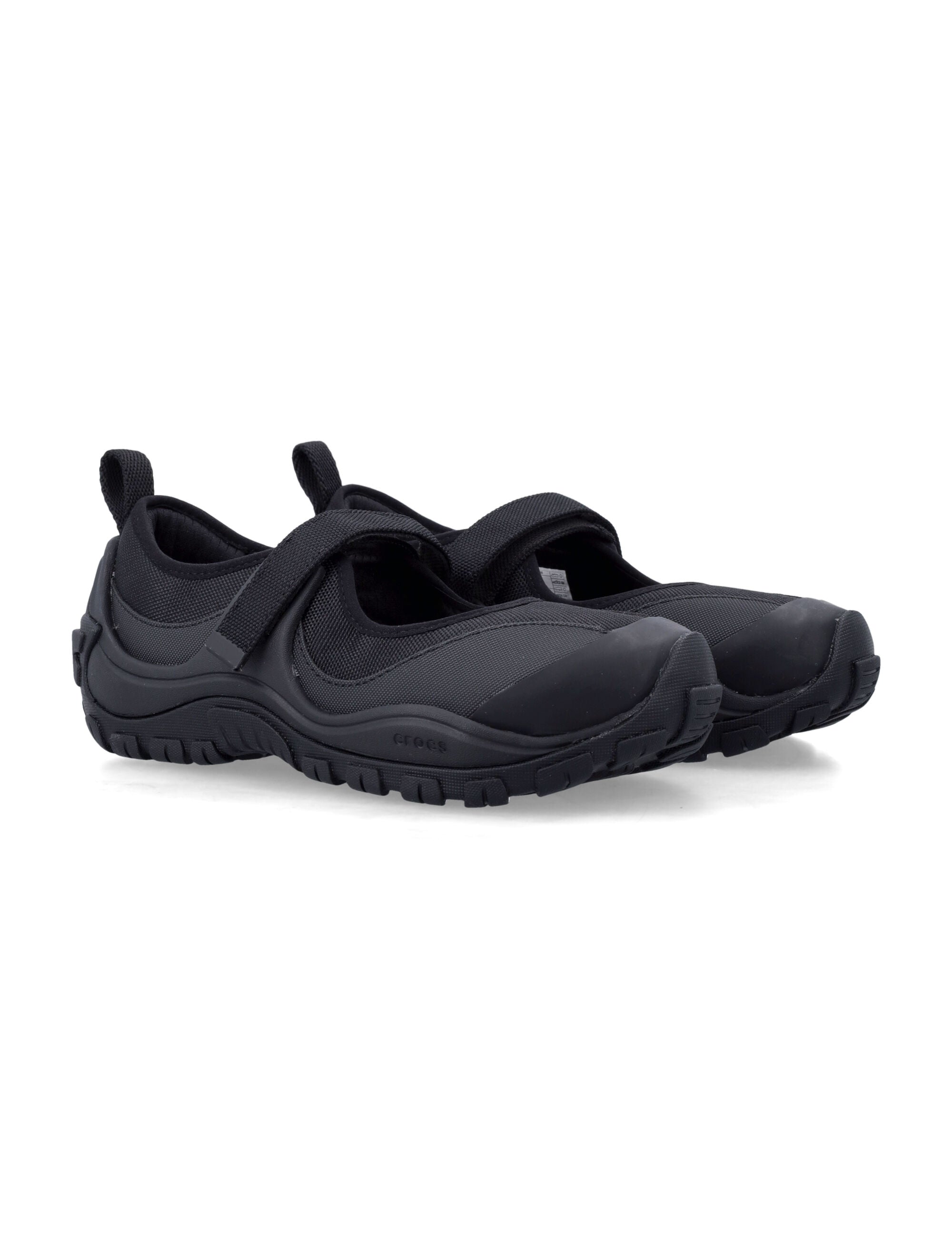 Crocs Terre Tech Mary Janes Black Upper Flat Shoes