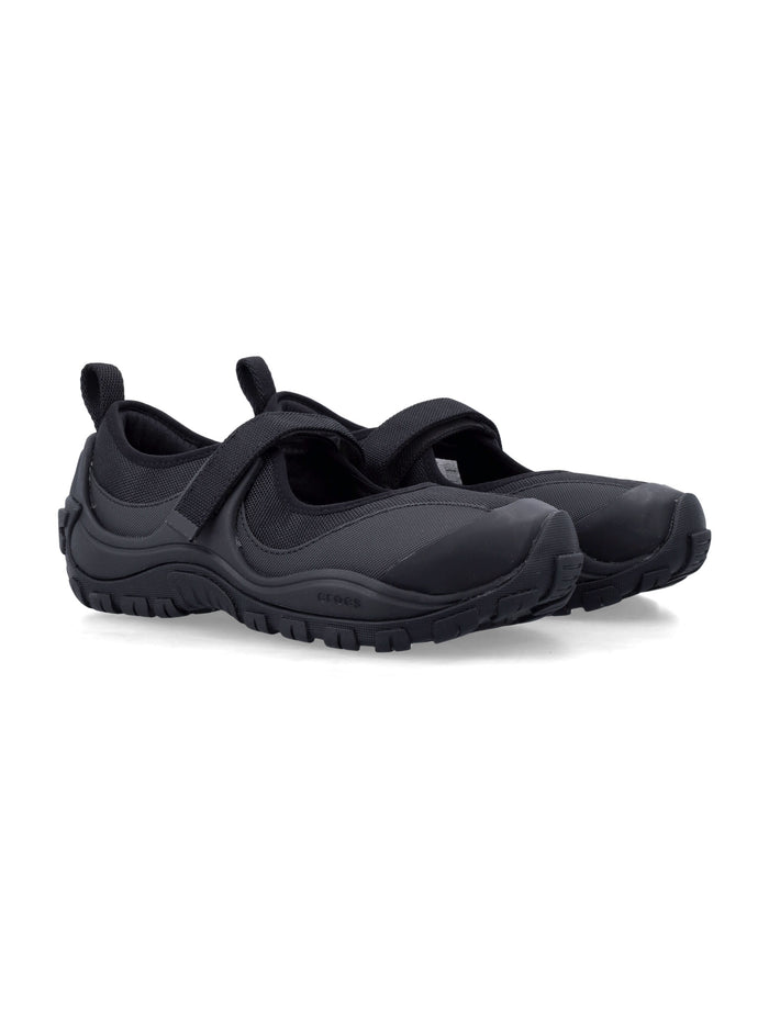 Crocs Terre Tech Mary Janes Black Upper Flat Shoes